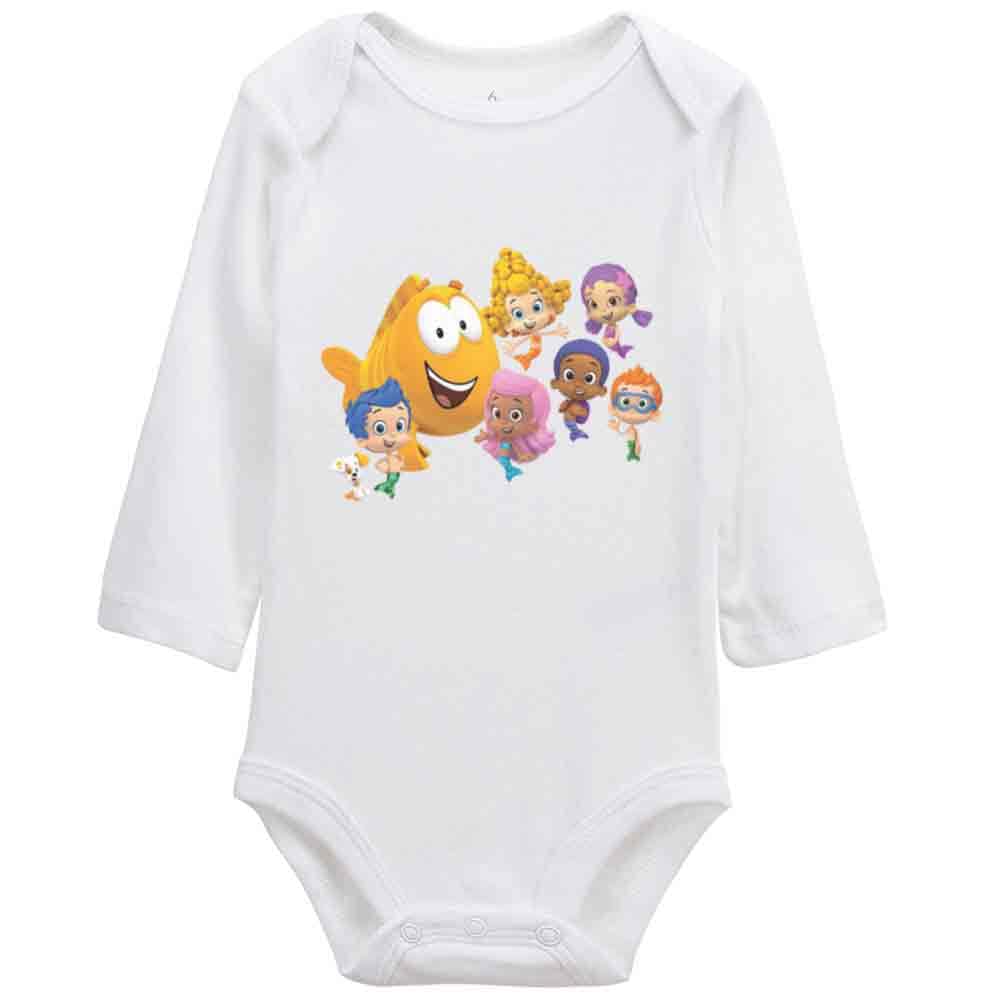 Cute Bubble Guppies Baby Romper - 100% Organic Cotton for Playtime