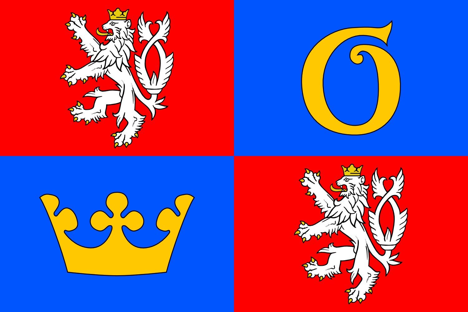 Hradec Králové Region Flag - 20x30cm (8x12in) Landscape Car Flag - 0.06m² (0.65sqft) - Perfect for Car Flag Poles, Outdoor Events & Home Decor