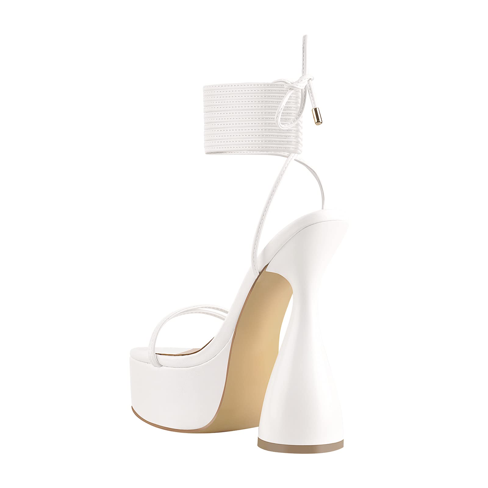 LISHAN Women's Platform Heeled Sandals - Slingback Block High Heels for Women | Comfortable Summer Dress Shoes for Weddings, Parties & Office Wear