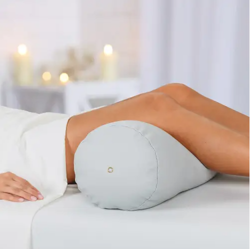 Earthlite Fluffy Bolster - Premium Yoga Bolster Pillow for Support & Comfort - Ideal for Yoga, Meditation, and Relaxation at Home or Studio