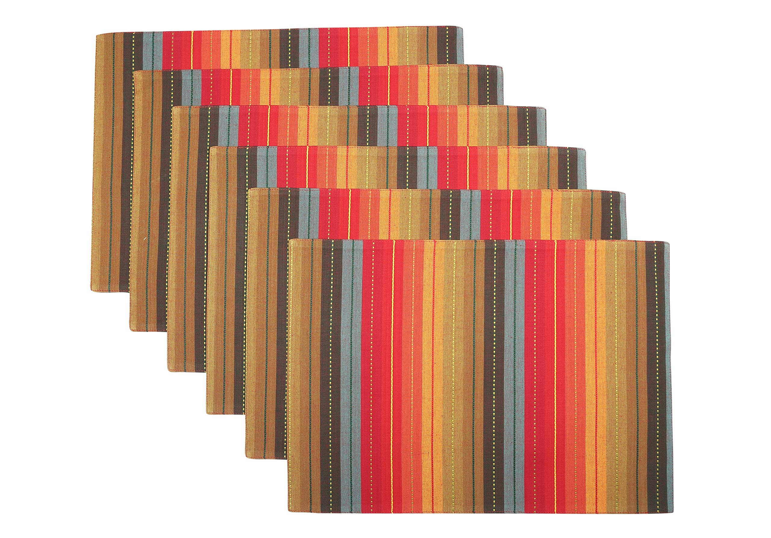 Premium 100% Cotton Oversized Placemats Set of 6 - 14
