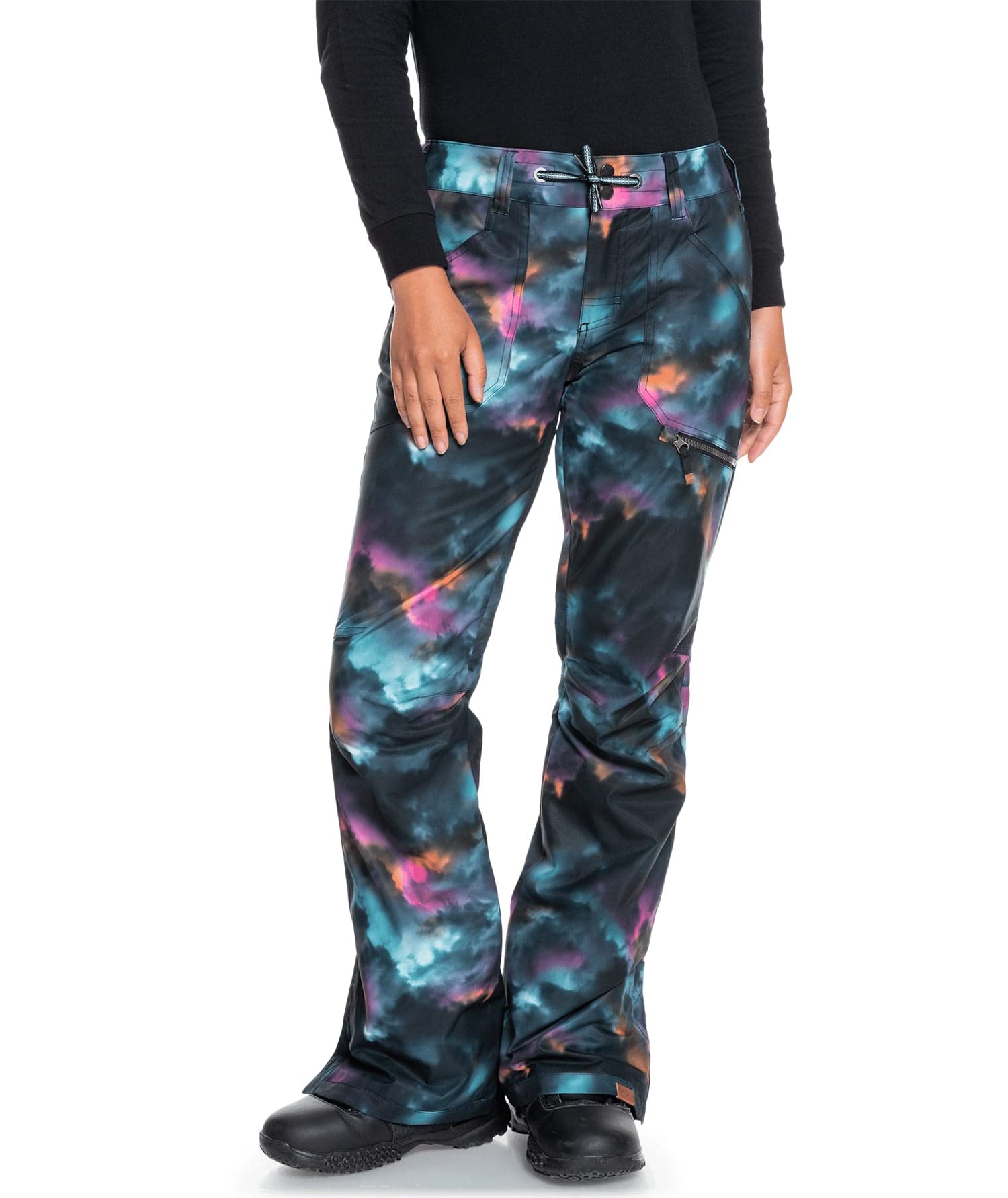 Roxy Women's Nadia Printed Snow Pants - Waterproof Winter Ski Pants for Women - Perfect for Skiing, Snowboarding & Cold Weather Outdoor Activities