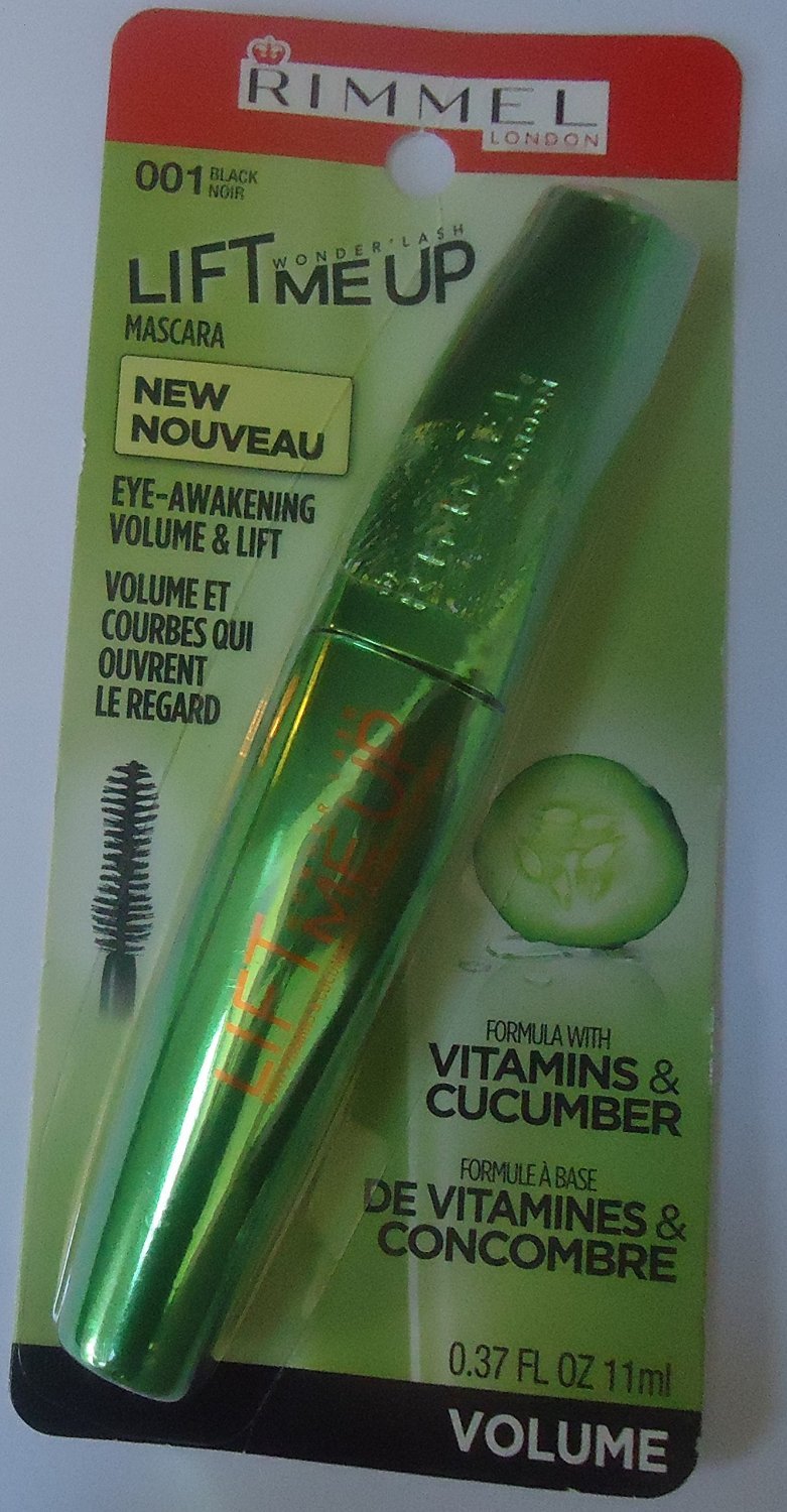Rimmel Wonder'Lash Lift Me Up Volumizing Mascara - Black, 0.37 oz (2-Pack) - Lengthening & Curling for Dramatic Lashes, Perfect for Day & Night Makeup Looks