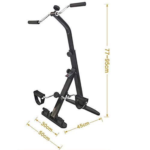 Foldable Pedal Exerciser for Seniors - Under Desk Mini Exercise Bike for Upper & Lower Limb Rehab Training | Portable Fitness Equipment for Home & Office Use