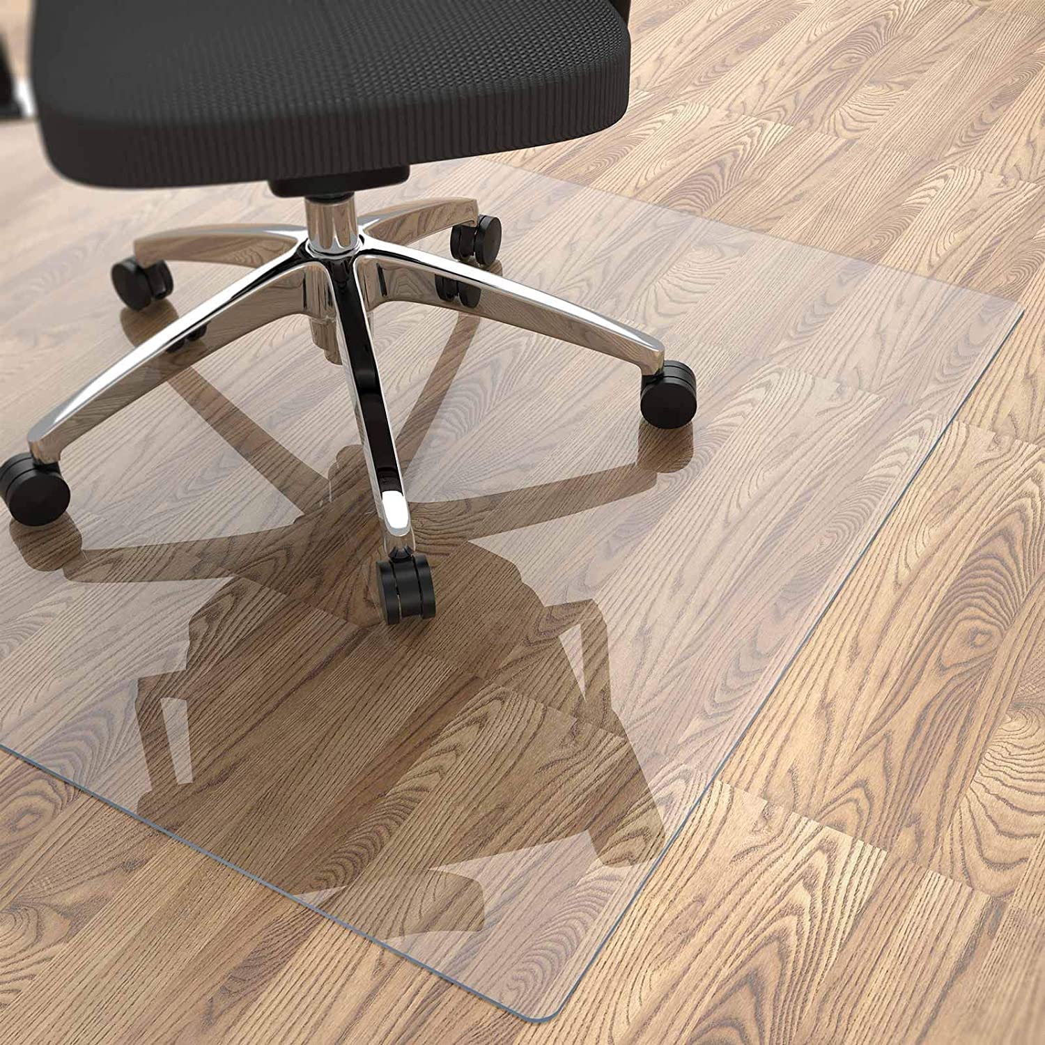 Extra Large Clear Vinyl Plastic Carpet Protector - Non-Slip Floor Runner for Carpets & Hardwood Floors | 64/80/104/128/144/152 Inch | Perfect for High Traffic Areas, Office Desks & Home Entryways