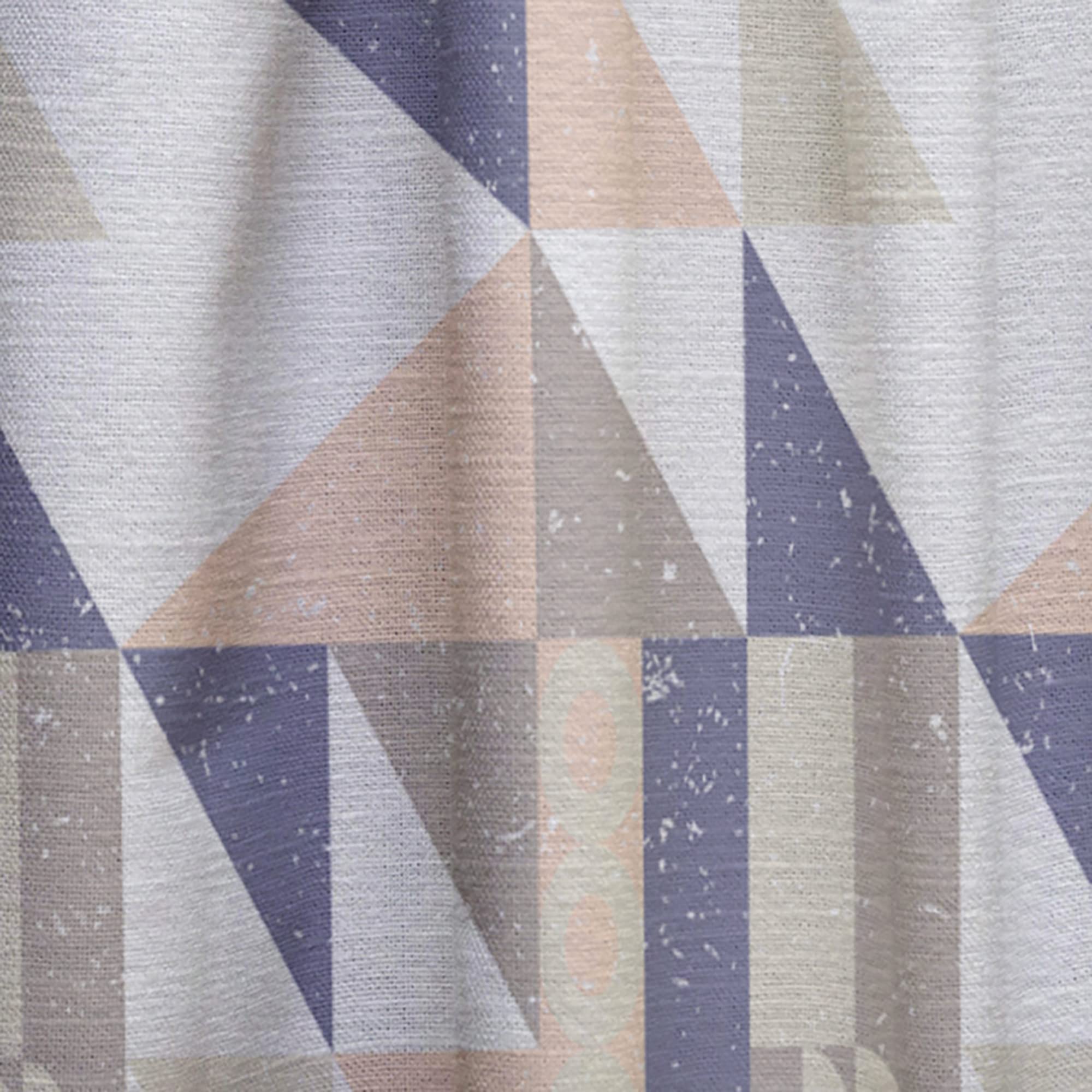 DesignQ Retro Geometric Thermal Insulated Curtains - Single Panel 52x120 - Blackout Drapes for Bedroom & Living Room - Perfect for Home Decor & Light Control