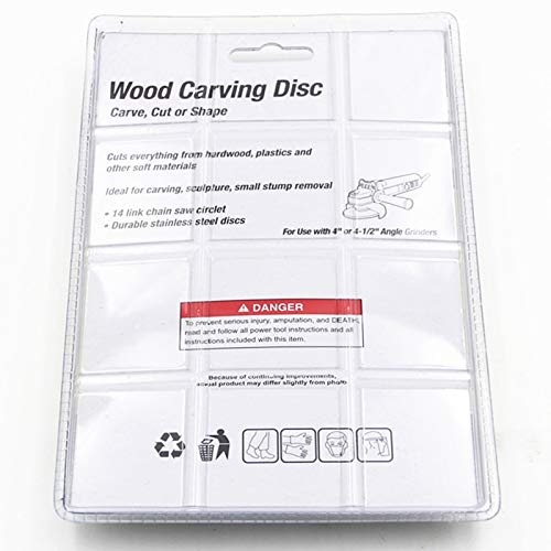 14-Tooth 4-Inch Angle Grinder Chain Plate for Woodworking - Wide Tooth Wood Cutting Disc, Serrated Slotted Piece for DIY Projects & Carpentry - Perfect for Chainsaw Milling, Log Cutting & Woodcrafting