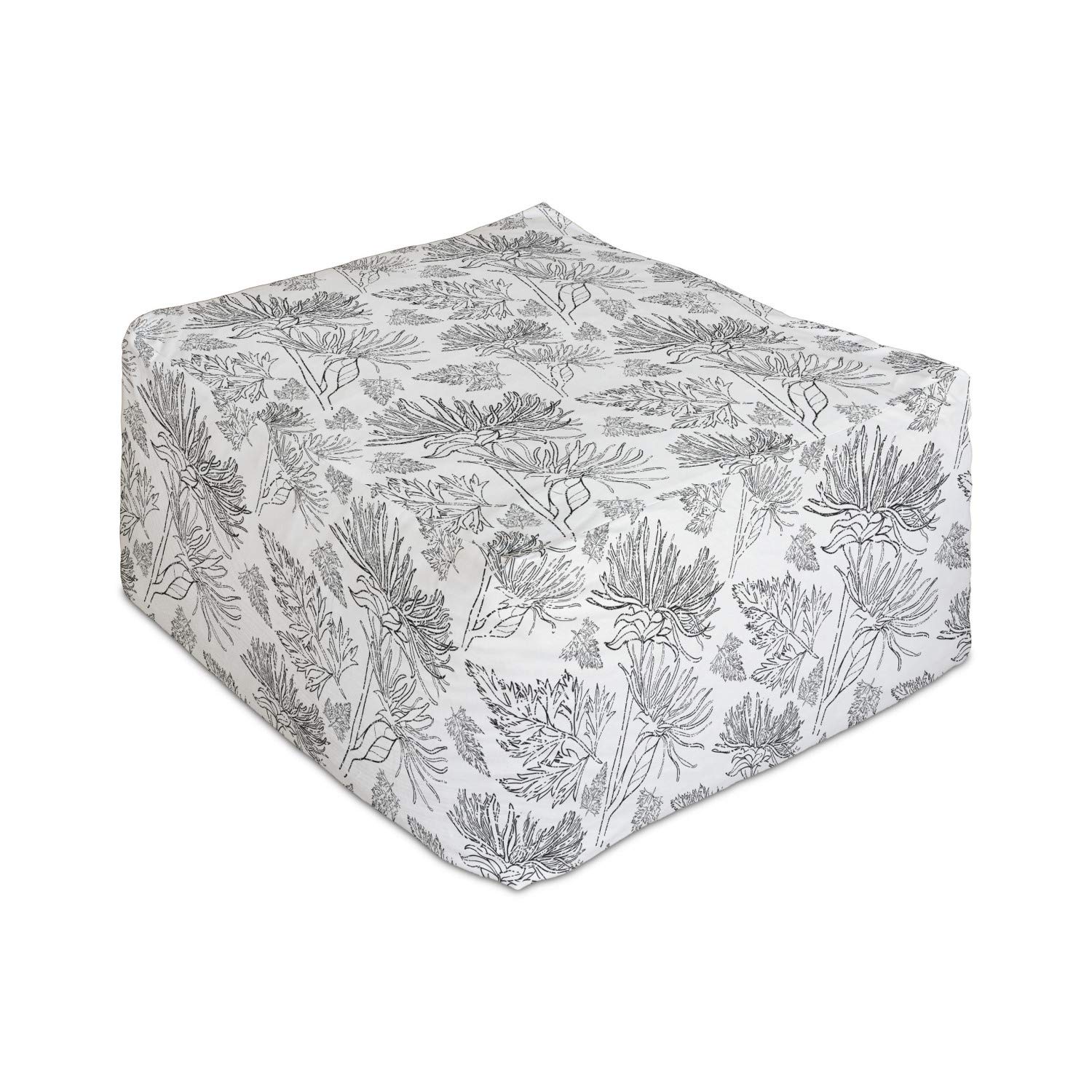 Ambesonne Forest Rectangle Pouf Ottoman - 25