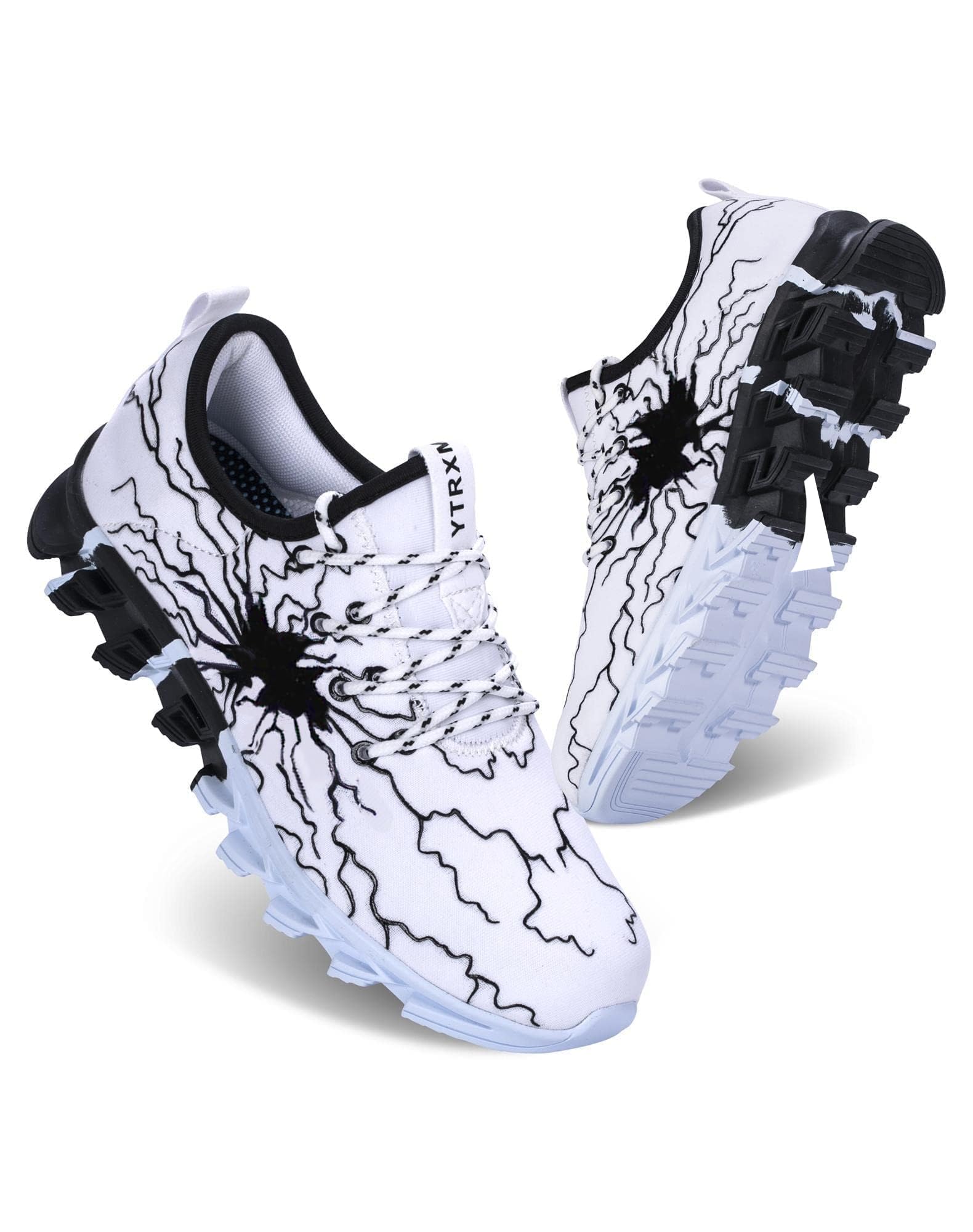 YTRXM Boys' Running Sneakers - Lightweight Slip-On Tennis Shoes for Kids & Youth - Perfect for School, Sports & Casual Wear