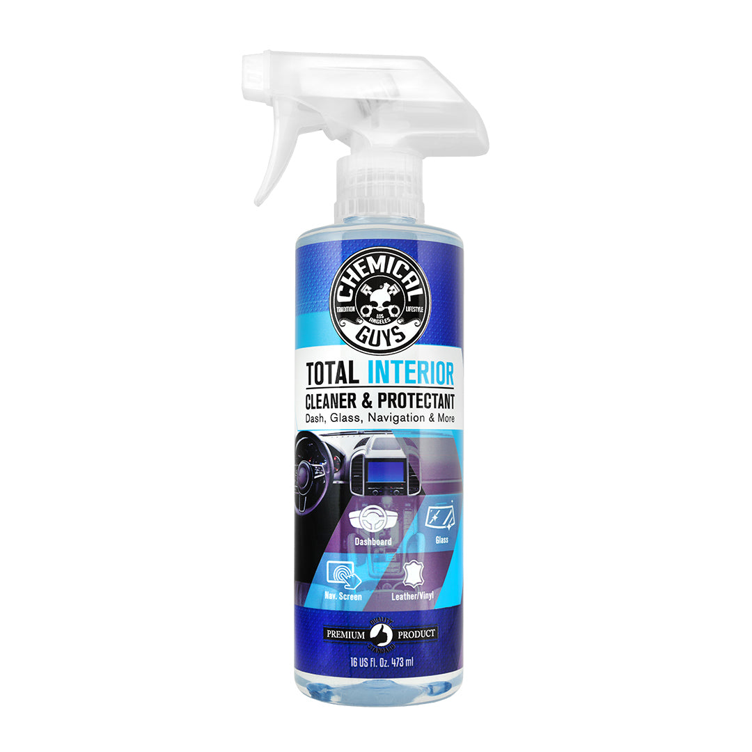 Chemical Guys Total Interior Cleaner & Protectant - 16oz Car Interior Cleaner for Leather, Vinyl & Plastic - Safe for Cars, Trucks & SUVs - Perfect for Deep Cleaning & UV Protection