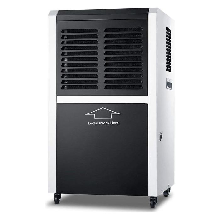 Drop Air X 130 Industrial Dehumidifier - 70 Pint Commercial Grade Moisture Remover for Basements, Warehouses & Large Spaces - Heavy Duty Water Extraction with Auto Drain & Humidistat