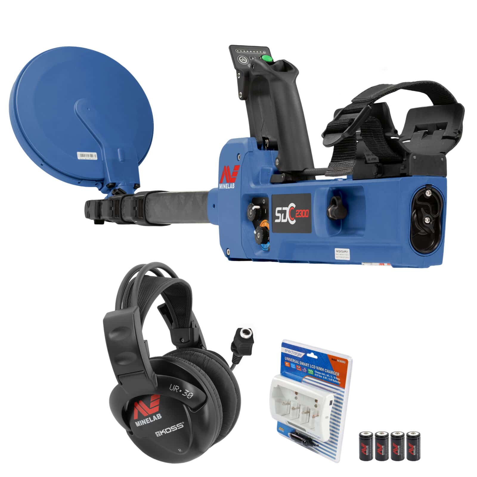 Minelab SDC 2300 All Terrain Gold Metal Detector - Professional Metal Detecting Equipment for Treasure Hunting & Prospecting - Perfect for Beach, Field & Mountain Gold Detection
