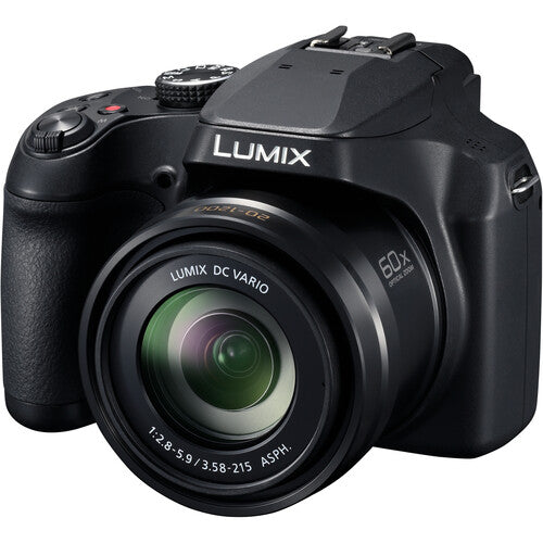 Panasonic LUMIX FZ80D 4K Digital Camera with 60X Zoom Lens, WiFi & 18.1MP Sensor - Perfect for Travel, Wildlife Photography & Vlogging