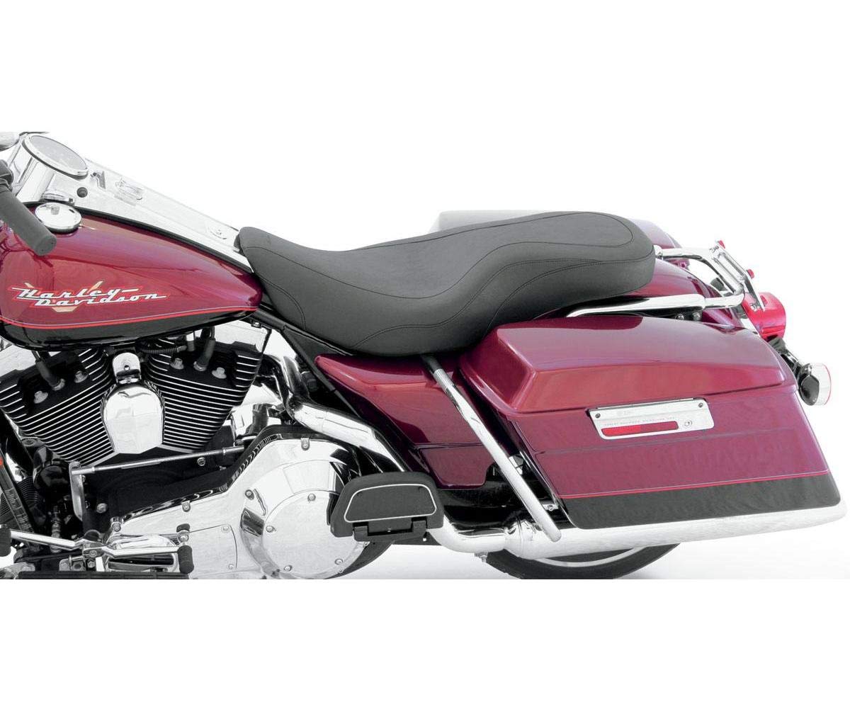 Mustang Wide Tripper Seat 76614 - Premium Motorcycle Seat for Harley Davidson & Cruisers - Comfortable Long Ride Accessory for Touring & Road Trips