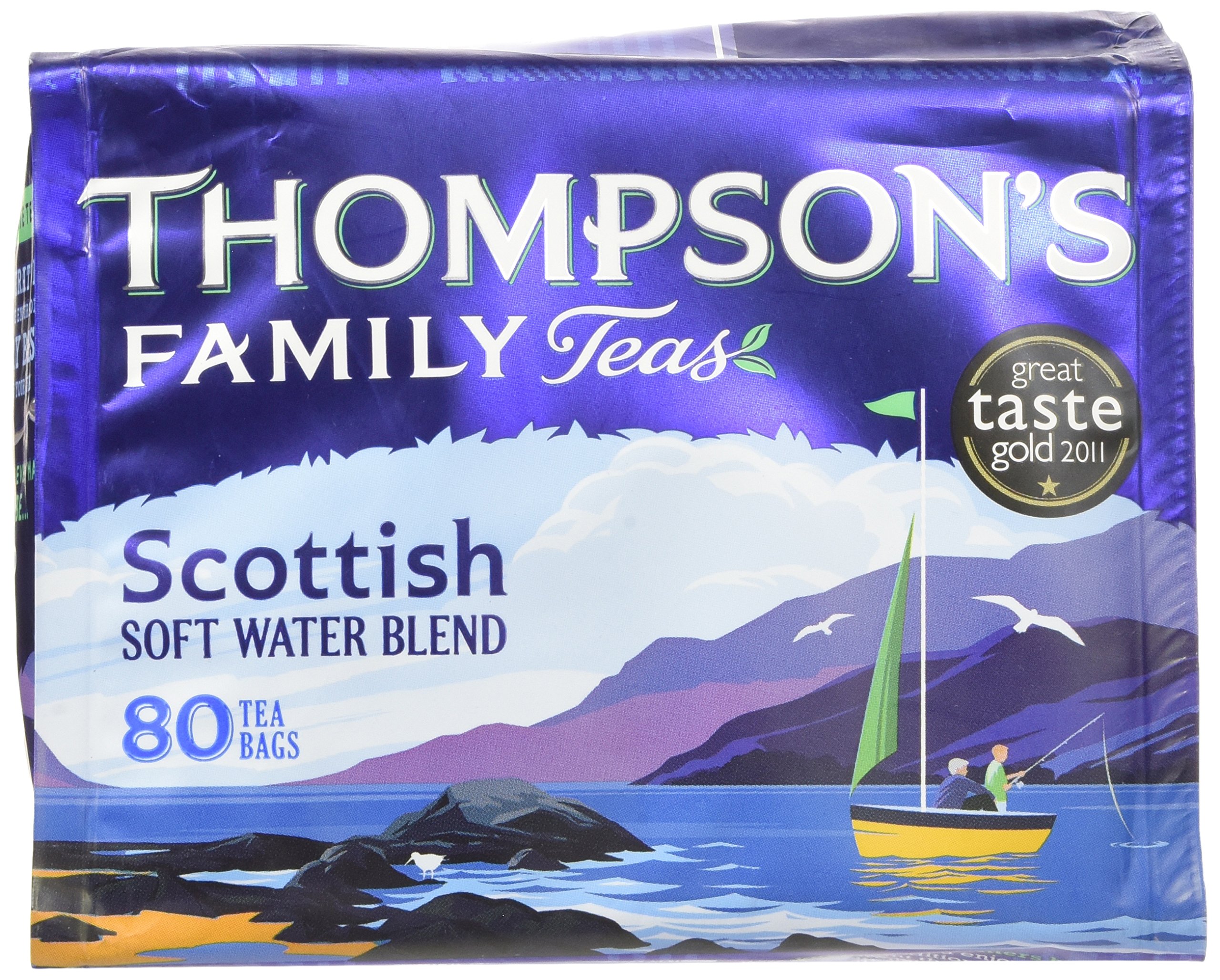 Premium Thompson's Scottish Blend Tea - 80 Tea Bags | Authentic Black Tea Blend | Perfect for Morning Boost, Afternoon Relaxation & British Tea Time