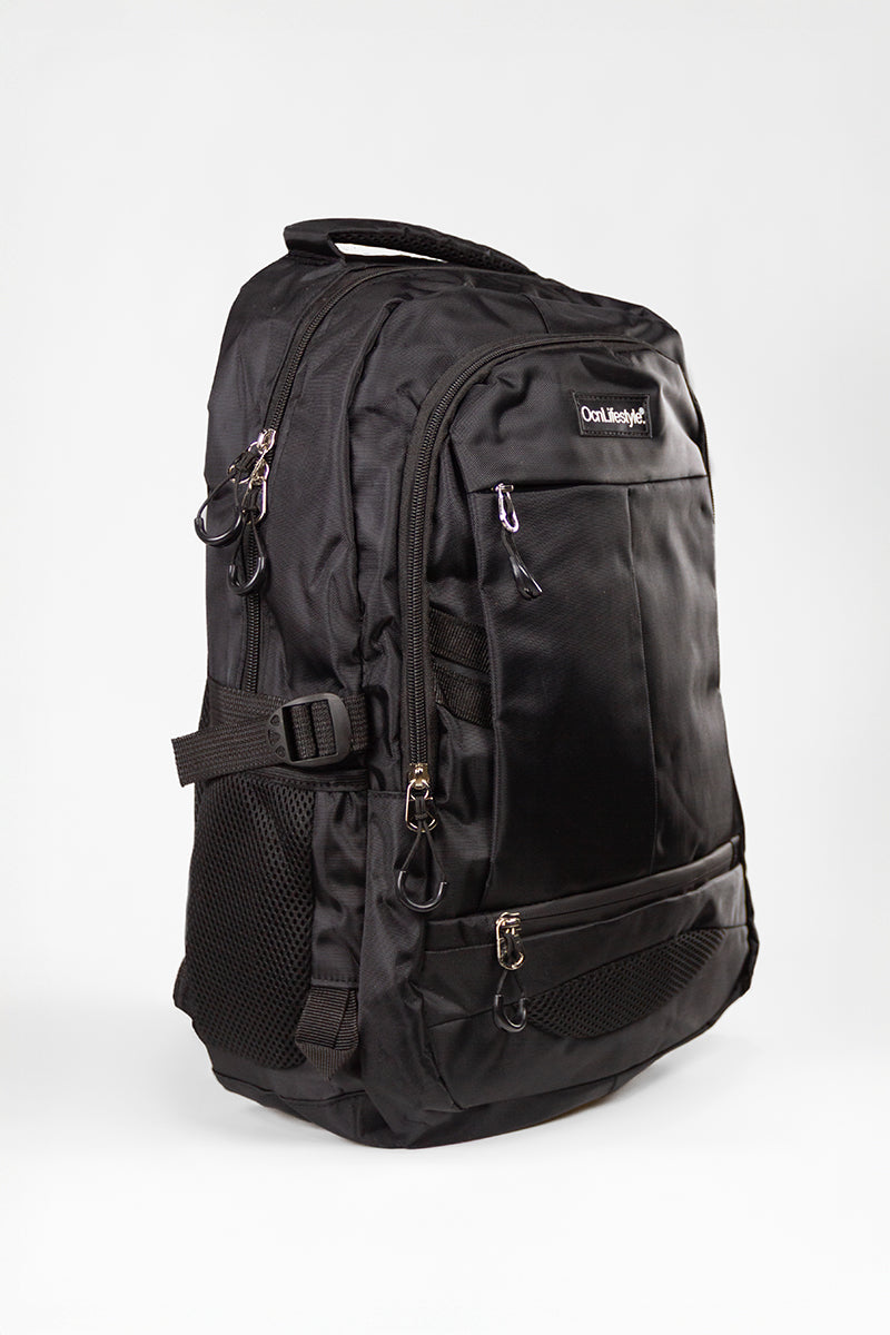 Ocn Imp Route Black Backpack - Durable & Stylish Laptop Bag for School, Travel & Work | Perfect for Students, Professionals & Commuters