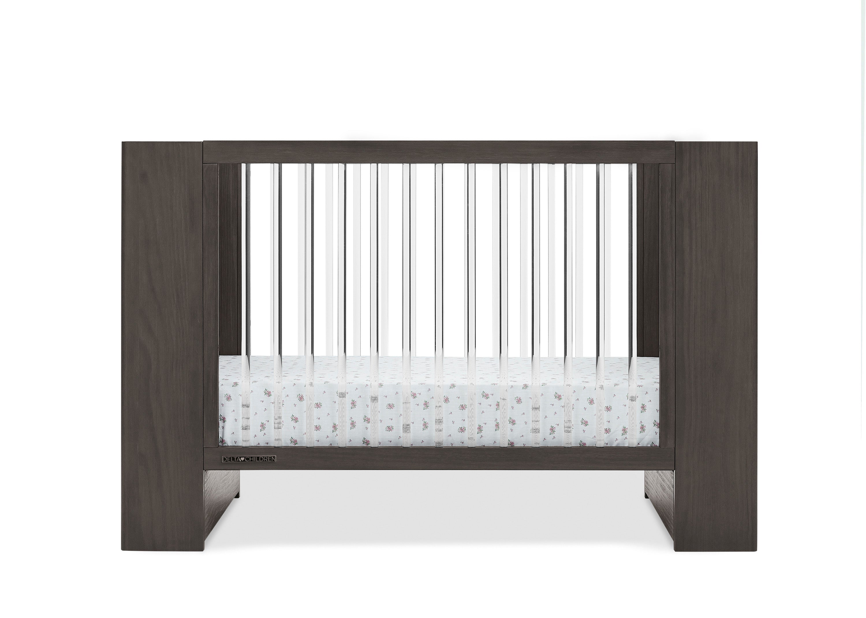 Aerin 4-in-1 Convertible Baby Crib - Toddler Bed, Daybed & Full-Size Bed | Safe & Stylish Nursery Furniture for Newborns to Teens | Perfect for Baby Rooms, Daycare Centers & Guest Bedrooms