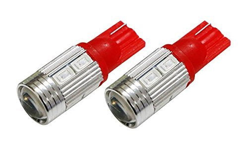 10 Pack Red 921 912 920 168 T10 SMD LED Bulbs - High Brightness Replacement for Truck 3rd Brake Lights & Cargo Lights - Perfect for Ford, Chevy, Dodge Pickups & SUVs (Ideal for Night Driving & Enhanced Visibility)