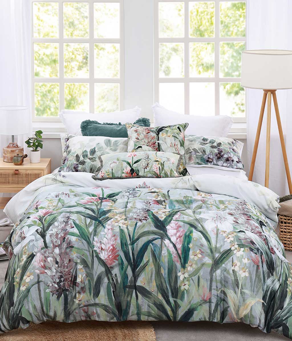 Hathaway Quilt Cover Set by MM Linen - Premium Cotton Bedding Set for Queen Size Bed - Perfect for Cozy Bedrooms & Guest Rooms
