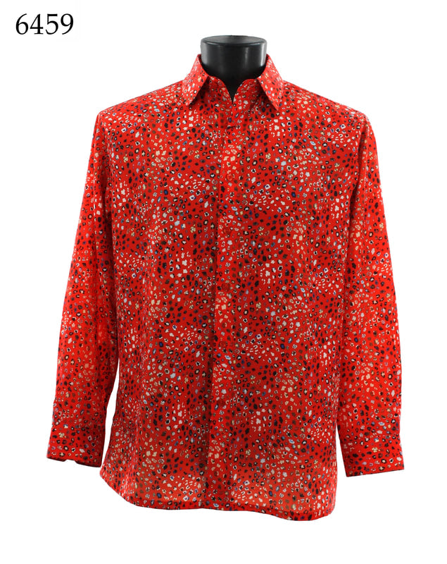 Bassiri Men's Long Sleeve Casual Shirt 6459 - Comfortable Slim Fit Button Down Shirt for Office, Business, and Daily Wear