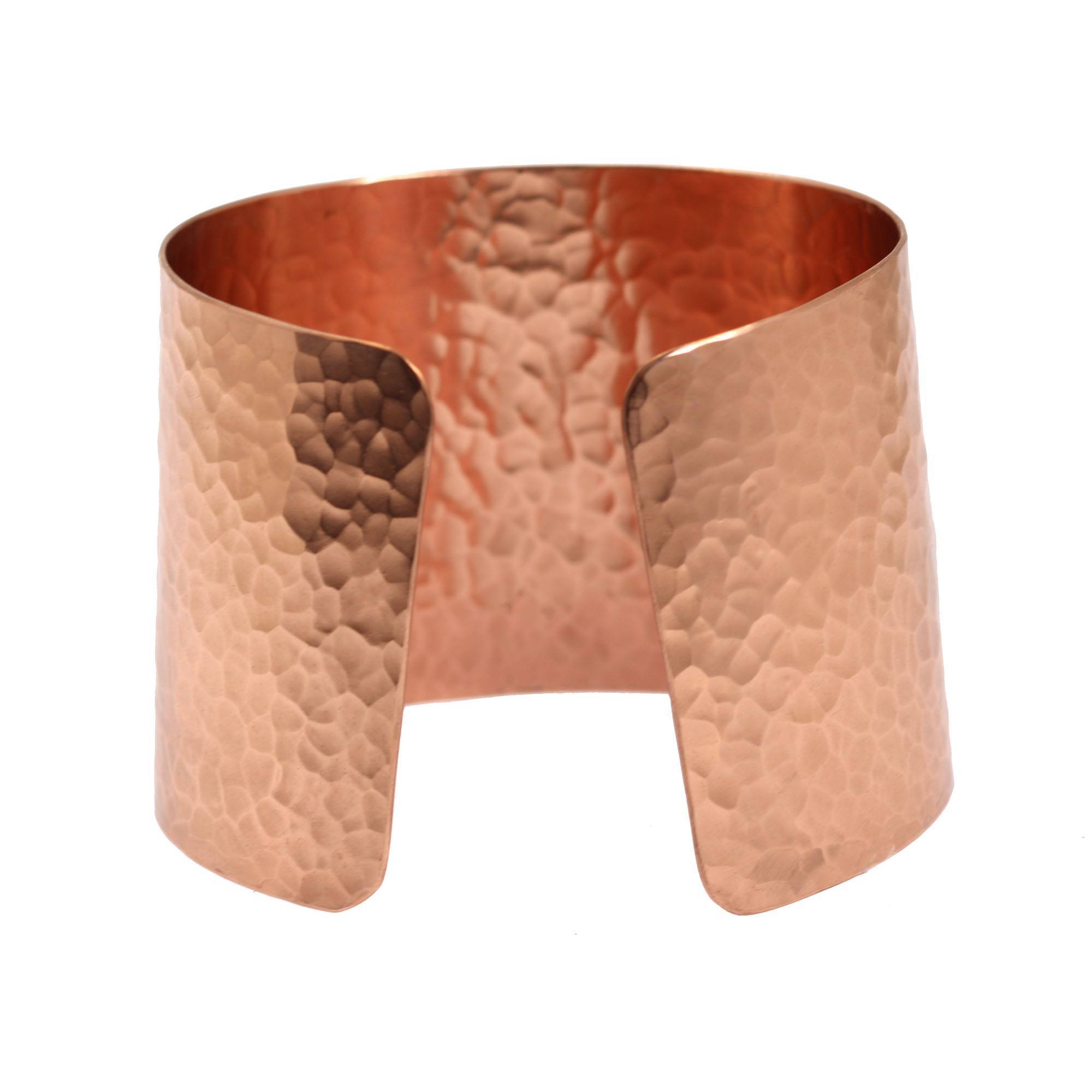 Handmade Hammered Copper Cuff Bracelet for Women - Boho Chic Jewelry Gift for Birthday, Wedding & Festival | Adjustable Arm Cuff Bangle