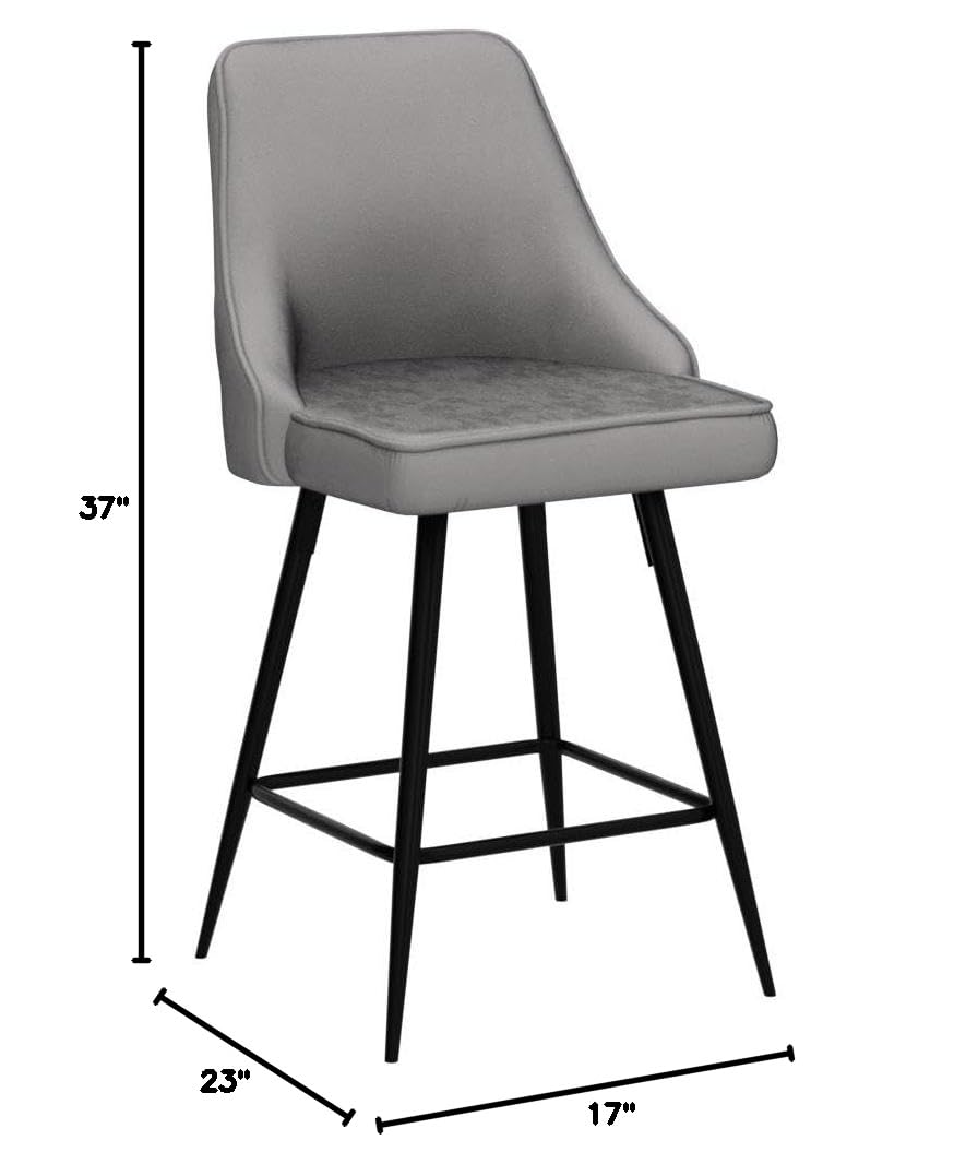 BTEXPERT Set of 4 Premium Upholstered Dining Bar Stools - 25