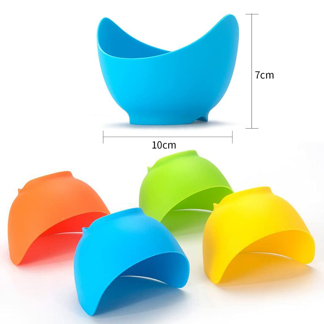 FDA Approved High Temperature Resistant Silicone Egg Steamer - 4 Pack Non-Stick Egg Cooker with Silicone Oil Brush, BPA-Free Egg Tray for Perfect Poached Eggs, Breakfast Meal Prep & Healthy Cooking