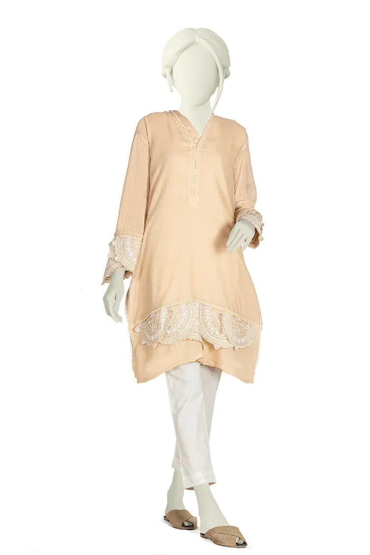 Stylish Cotton Net Kurti by J. Junaid Jamshed - Breathable & Comfortable Women's Ethnic Wear for Parties, Weddings & Festive Occasions
