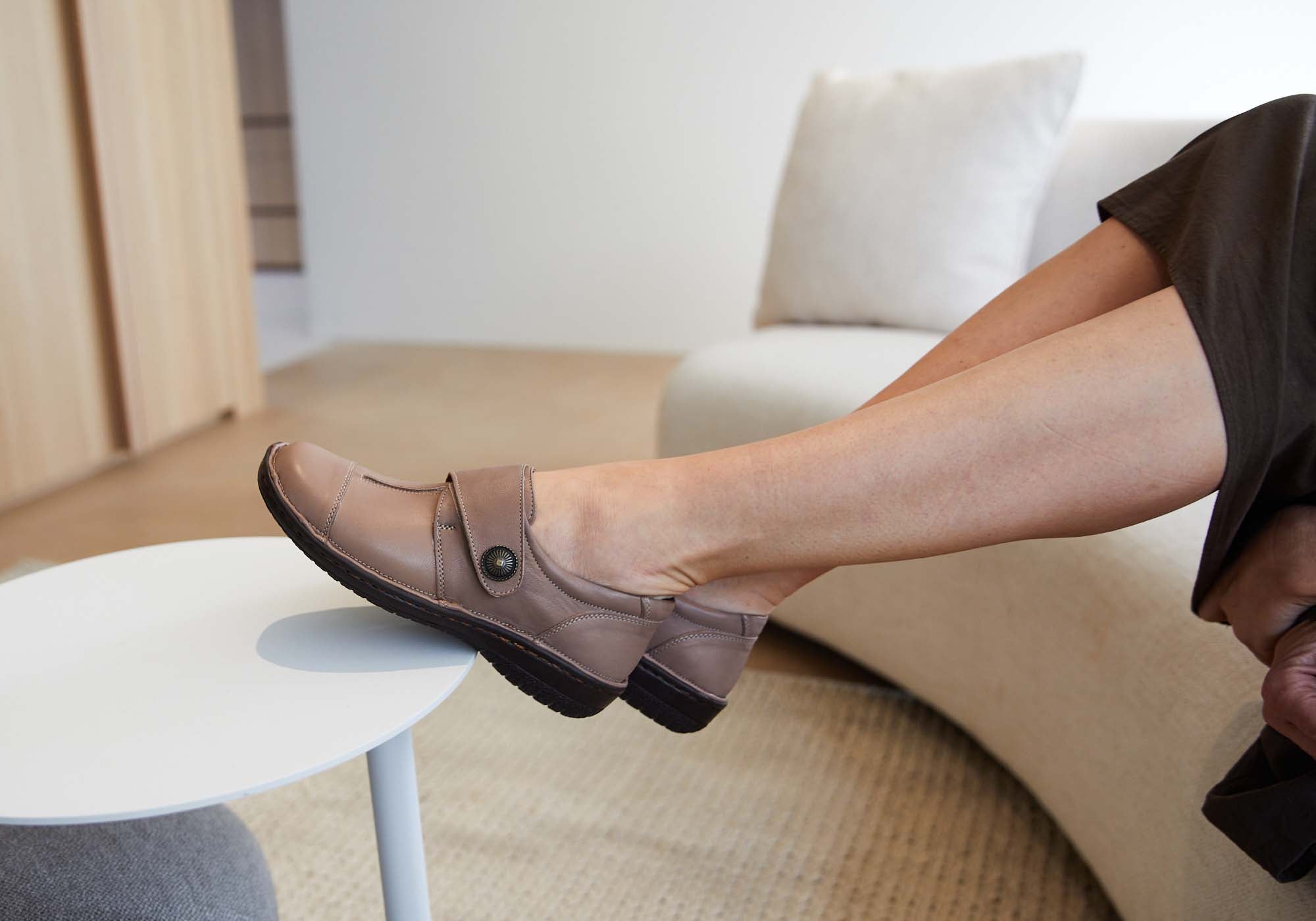 Planet Shoes Bower Women's Comfortable Adjustable Strap Leather Flats - Perfect for Work, Travel & Everyday Wear