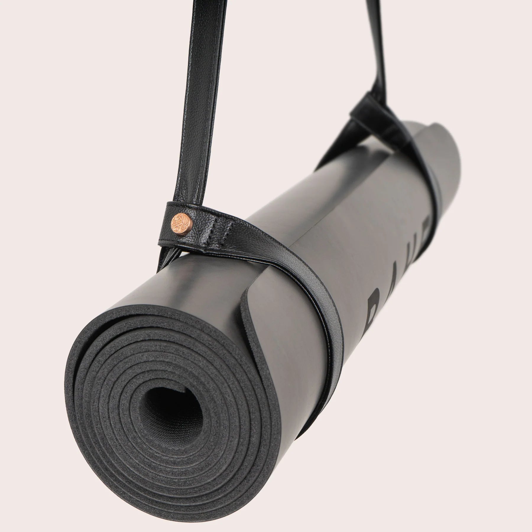 BAHE Premium Non-Slip Yoga Mat Harness in Anthracite - Ideal for Hot Yoga, Pilates & Home Workouts