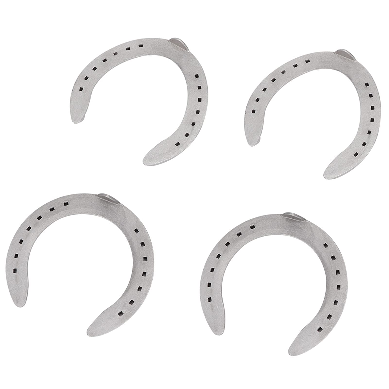 4Pcs Aluminum Alloy Horseshoe Kit - Durable Horse Riding & Farming Equipment for Stable & Garden Use