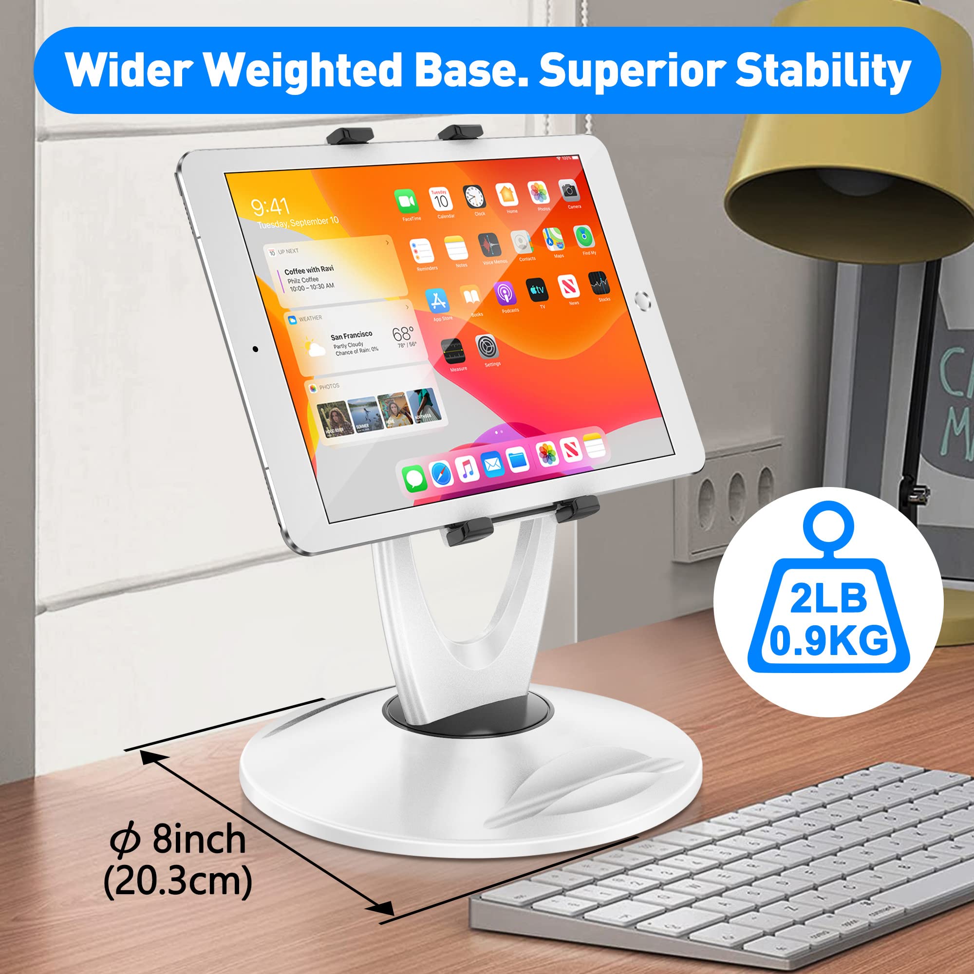 Ultra-Thick Lap Desk with Cushion & Tablet Stand - Portable Laptop Tray for Bed, Sofa & Floor Use - TH-4G + TS-8W - Perfect for Working, Studying & Watching Movies Comfortably Anywhere