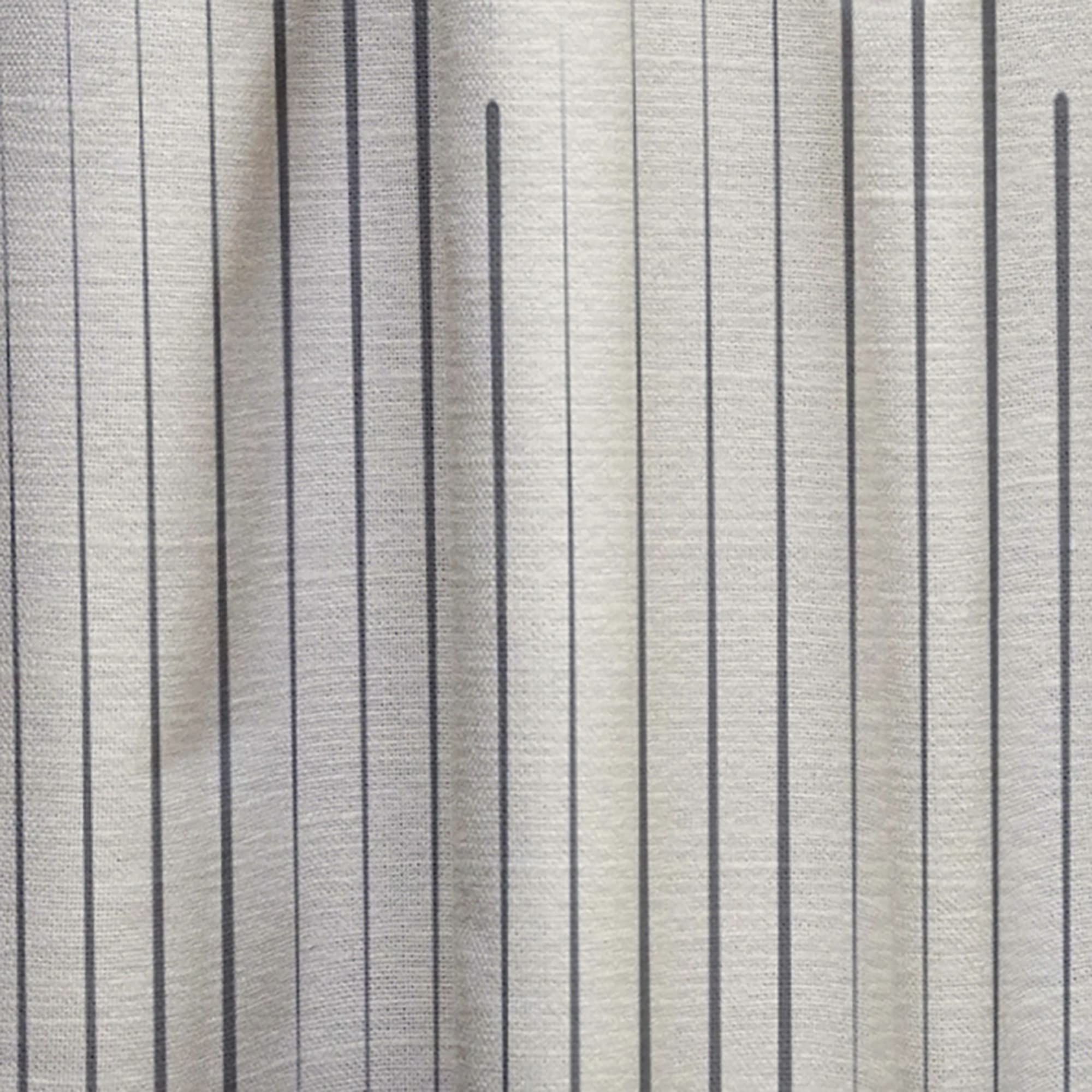 DesignQ Zigzag Minimal Striped Thermal Insulated Curtains - Single Panel 52x84 Inches - Blackout Drapes for Bedroom & Living Room - Perfect for Home Decor & Light Control