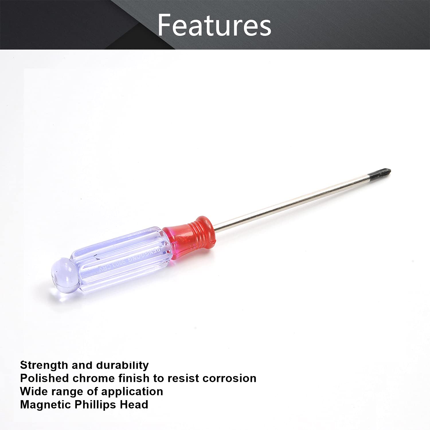 Utoolmart Phillips Screwdriver Set - 20 Pcs Magnetic Cross Head Screwdrivers with 3mm Tip, 75mm 45# Steel Shaft & 50mm Ergonomic Plastic Handle - Perfect for Home Repair, DIY Projects, Electronics Assembly, and Craft Work