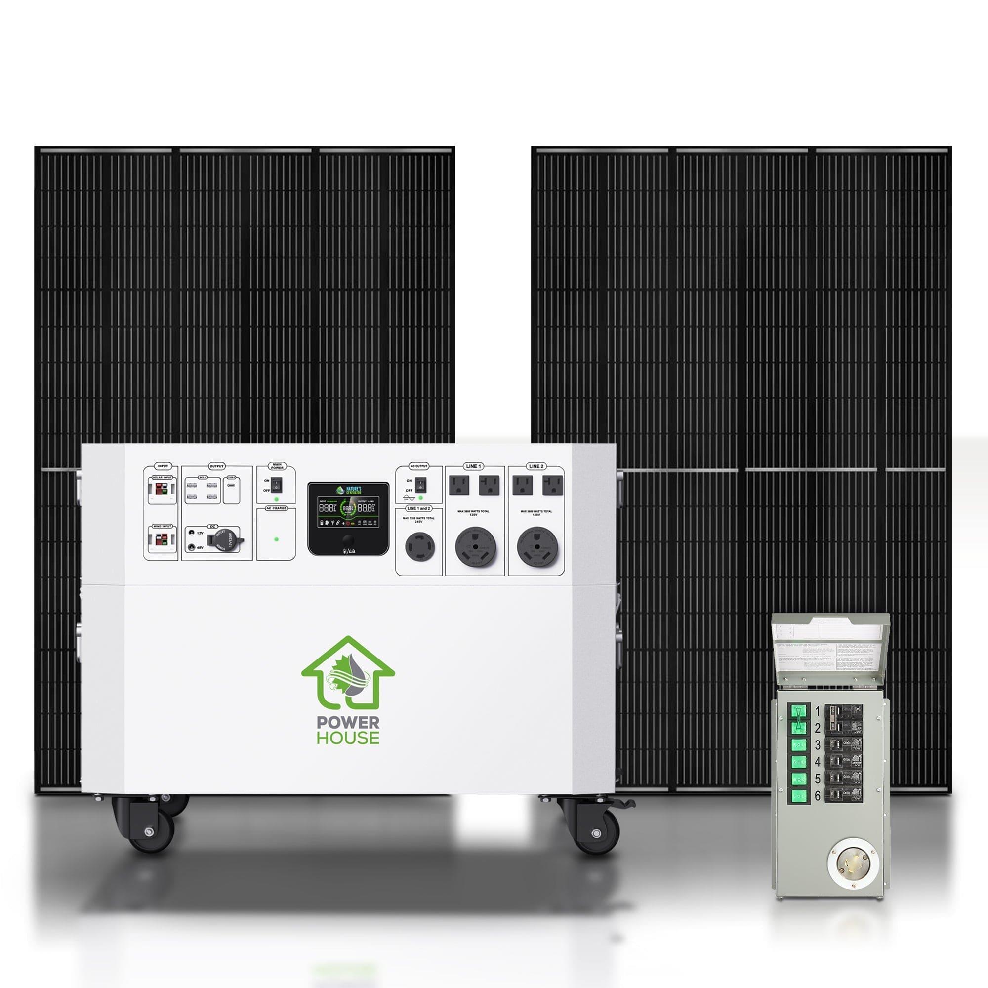 Nature's Generator Powerhouse Gold PE System - Portable Solar Power Generator for Home, Camping & Emergency Backup - Reliable Off-Grid Energy Solution