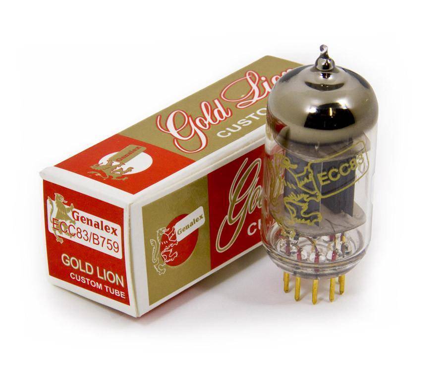 Premium Gold Lion ECC83 / B759 / 12AX7 Vacuum Tube - High-Quality Audio Amplifier Replacement for Guitar Amps & Hi-Fi Systems - Perfect for Studio Recording & Vintage Audio Equipment