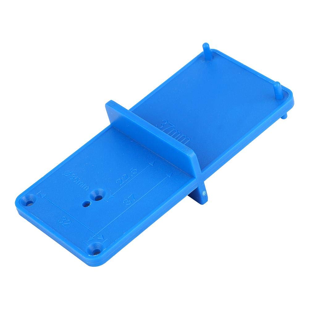 2-Piece Hinge Hole Drilling Template Kit - Precise Cabinet Door & Drawer Guide Locator for Perfect Assembly | DIY Woodworking & Furniture Installation Tool