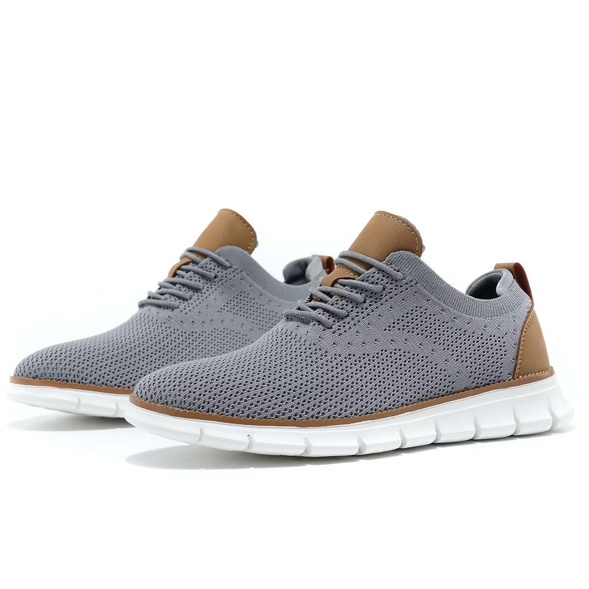 Men's Lightweight Oxford Lace-Up Dress Shoes - Comfortable Casual Walking Sneakers for Business, Office & Everyday Wear