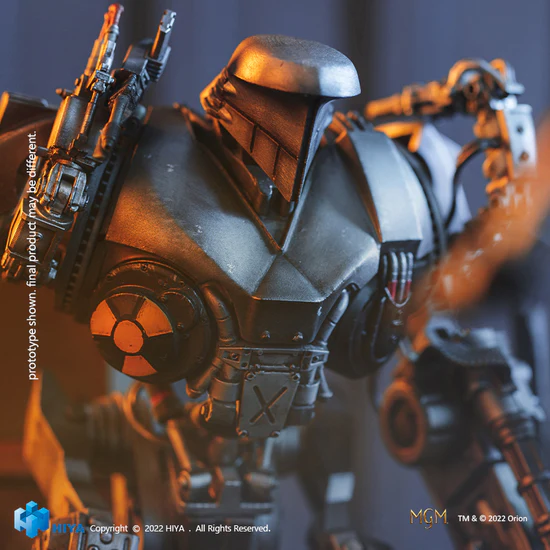 1/18 Scale HIYA 5-inch RoboCop 2 RoboCain Action Figure - Exquisite Mini Collectible Series for Display & Movie Scenes Recreation