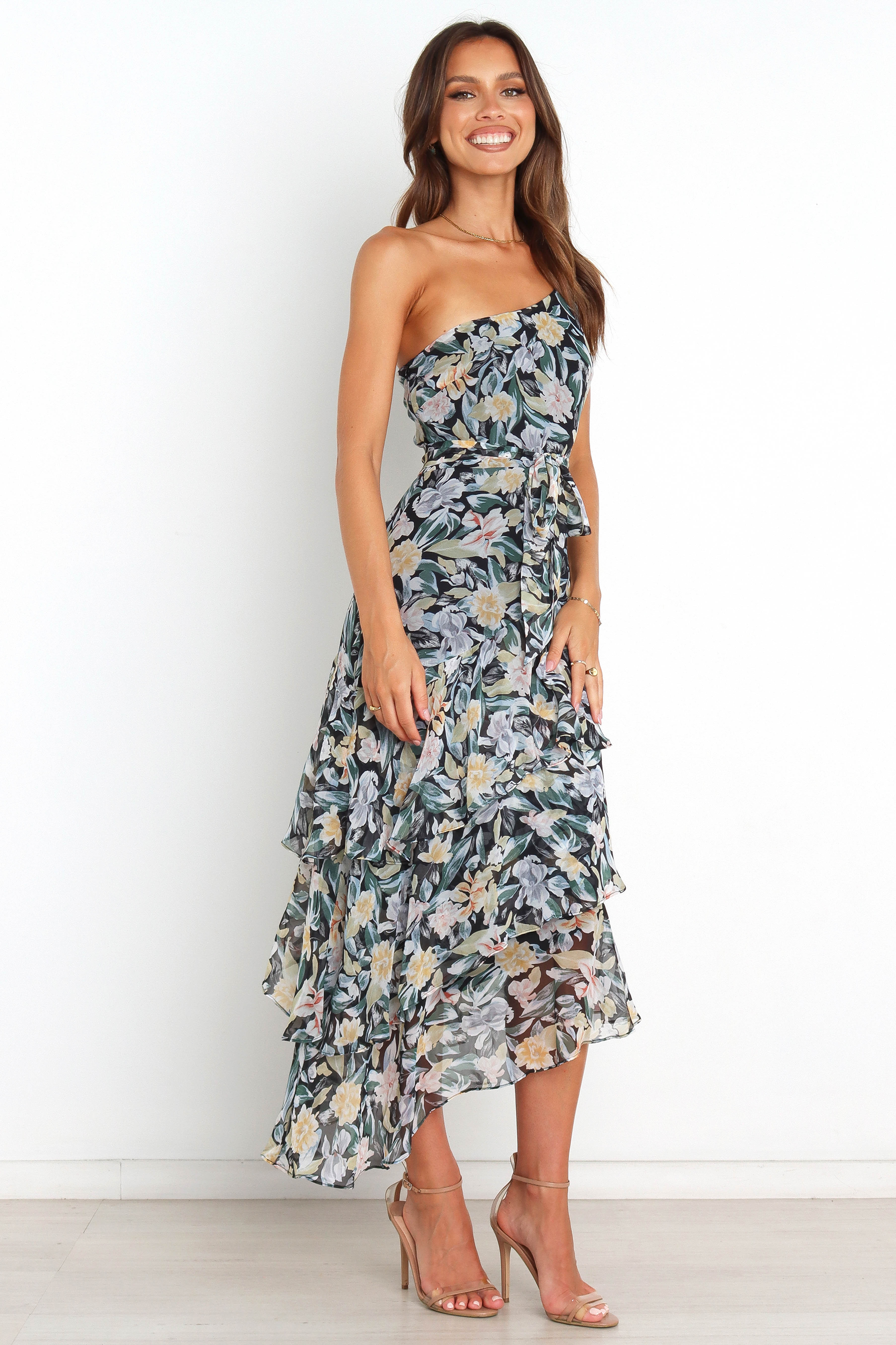 Elegant Black Amren Dress for Women - Perfect for Parties, Weddings & Special Occasions