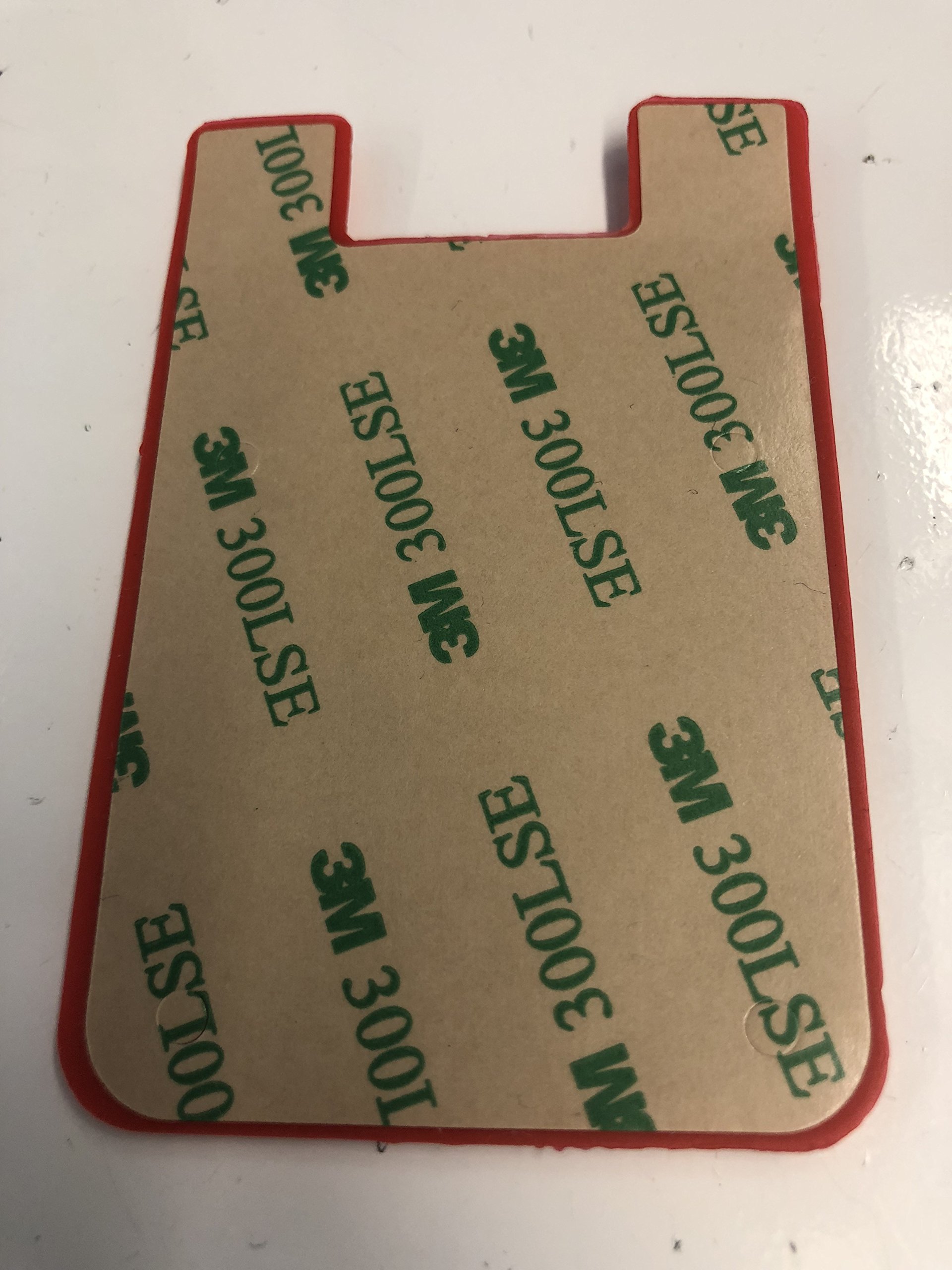 Sticky Smart Wallet - 3M Adhesive Silicone Phone Case with Card Holder for Credit Cards, ID, Cash - Compatible with Most Smartphones (Red) - Perfect for Hands-Free Shopping, Travel & Everyday Convenience