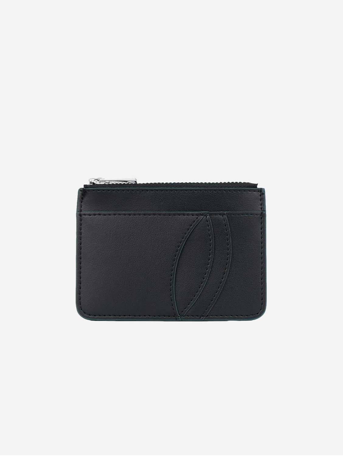 Vegan Apple Leather Card Holder for Men & Women - Slim RFID Blocking Wallet - Perfect for Travel, Business & Everyday Use | Black