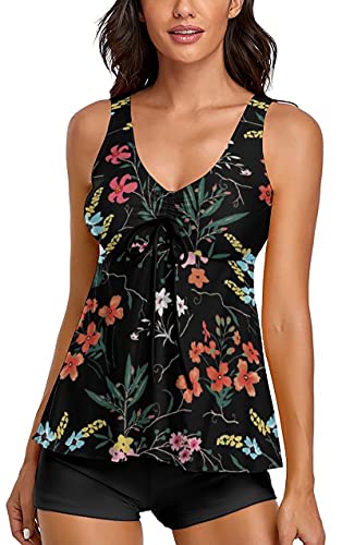 Z-black & Red Floral