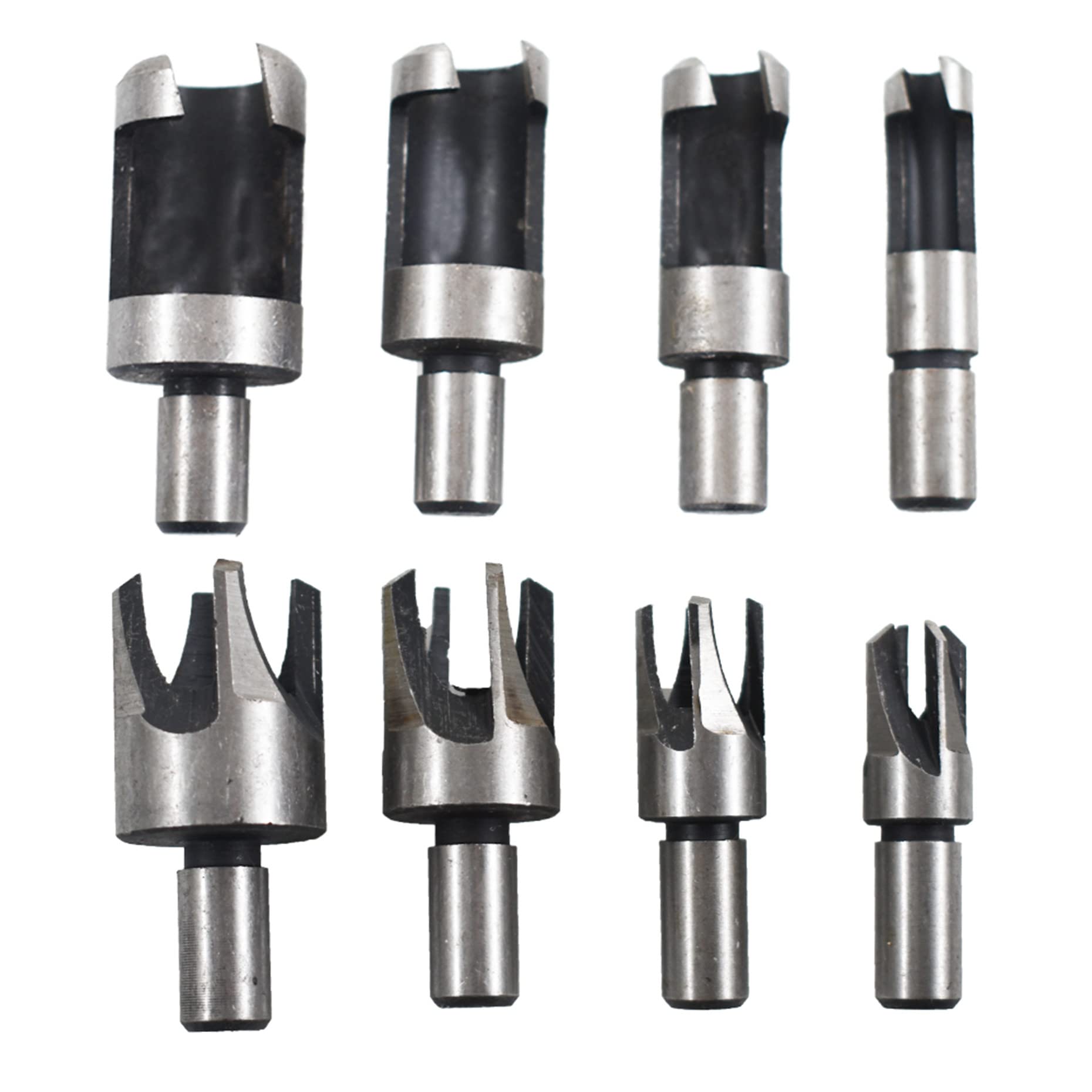 8Pcs Carbon Steel Boring Drill Bit Set for Woodworking - Perfect for Dowel Cutting, Plug Hole Drilling & Cabinet Making | Professional Wood Drill Bits for DIY Projects & Furniture Repair