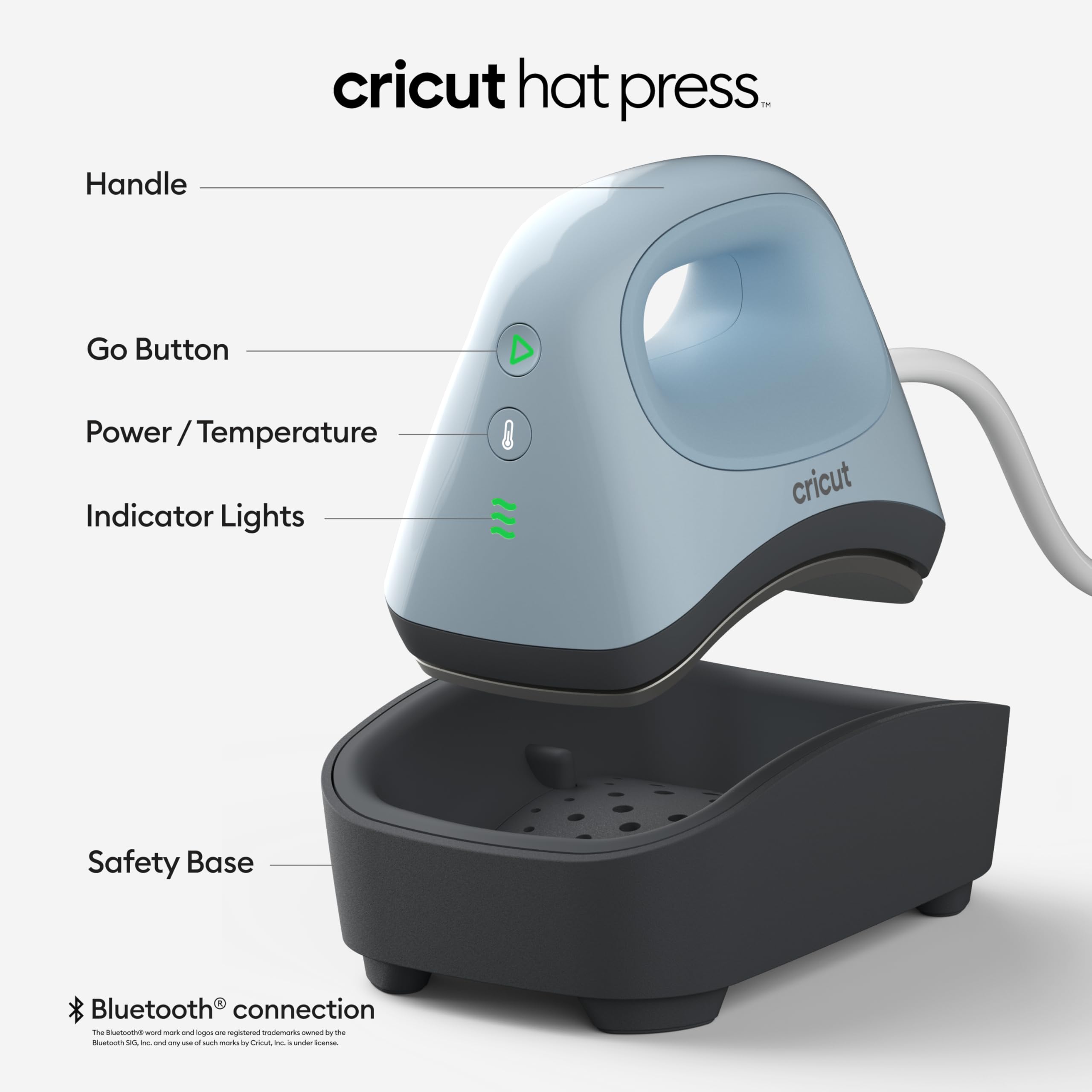 Cricut Hat Press - Smart Heat Press Machine for Custom Hats | Bundle with 12 Blank Hats | Perfect for DIY Crafts, Small Business & Personalized Gifts