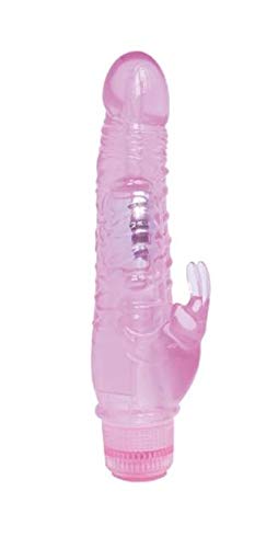 Multi-Speed Waterproof Rabbit Vibrator - Pink Jelly Climbing Sex Toy for Women, G-Spot & Clitoral Stimulation - Perfect for Solo Play & Couples Intimacy