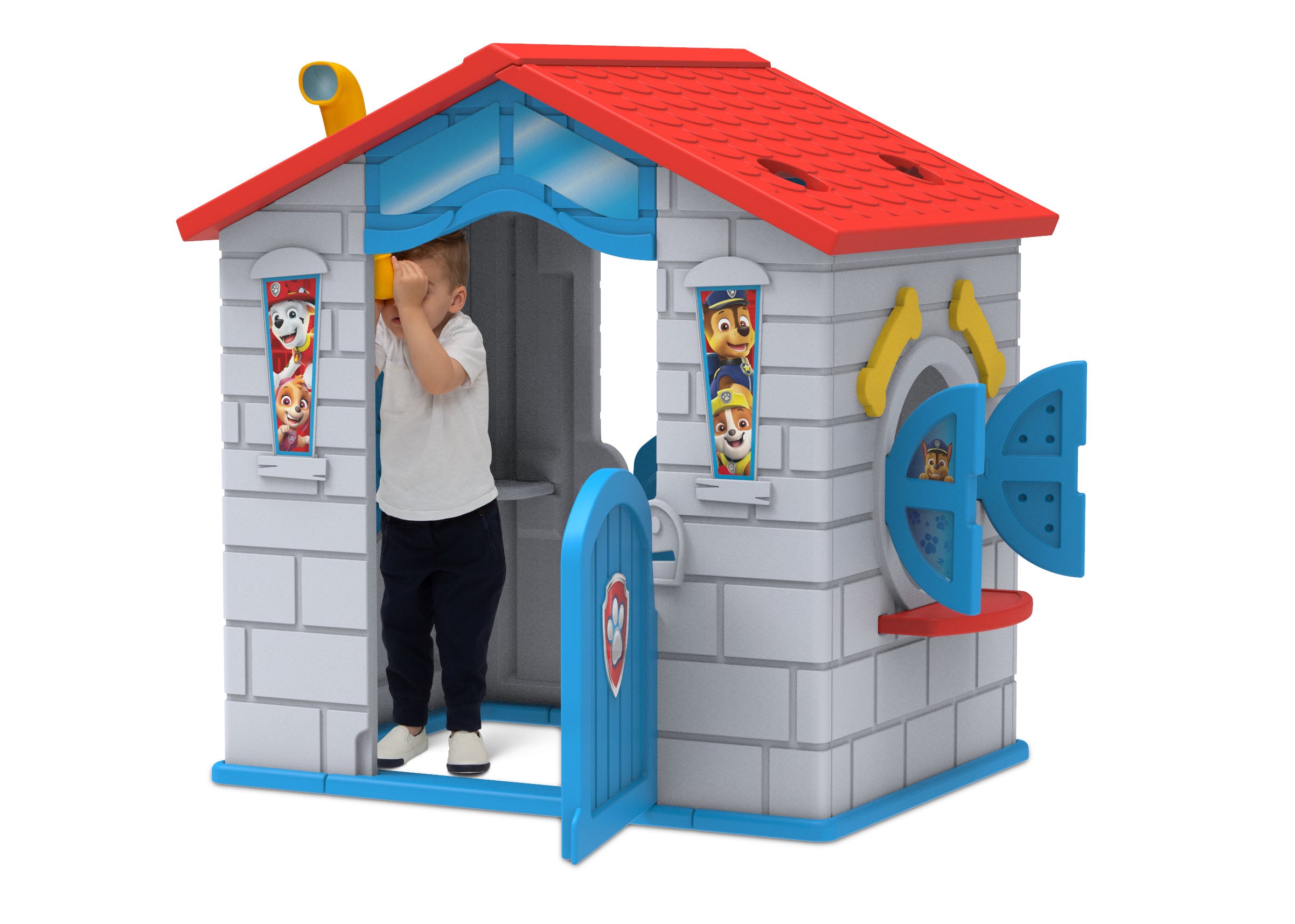 PAW Patrol Kids Playhouse - Indoor & Outdoor Plastic Play Tent for Toddlers & Children | Easy Assembly by Delta Children | Perfect for Backyard, Playroom & Birthday Parties