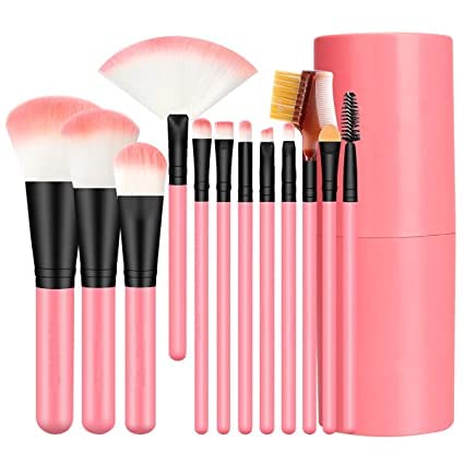 ADBHUTANAND® 12-Piece Professional Makeup Brush Set with Synthetic Bristles & 1 Makeup Sponge - Perfect for Foundation, Contouring & Eyeshadow Application