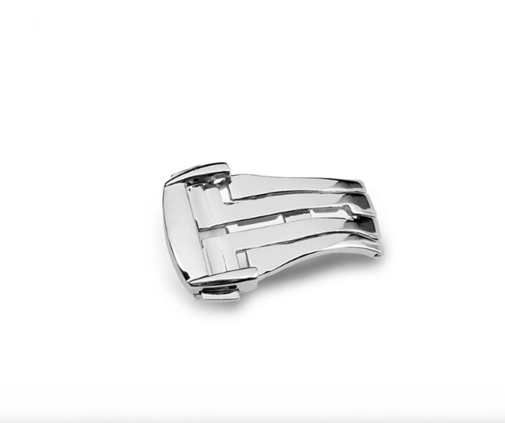 Omega De Ville Watch Band Replacement Strap - L316 Stainless Steel Deployment Clasp Buckle | Richie Strap | Perfect for Dress Watches, Business & Formal Occasions