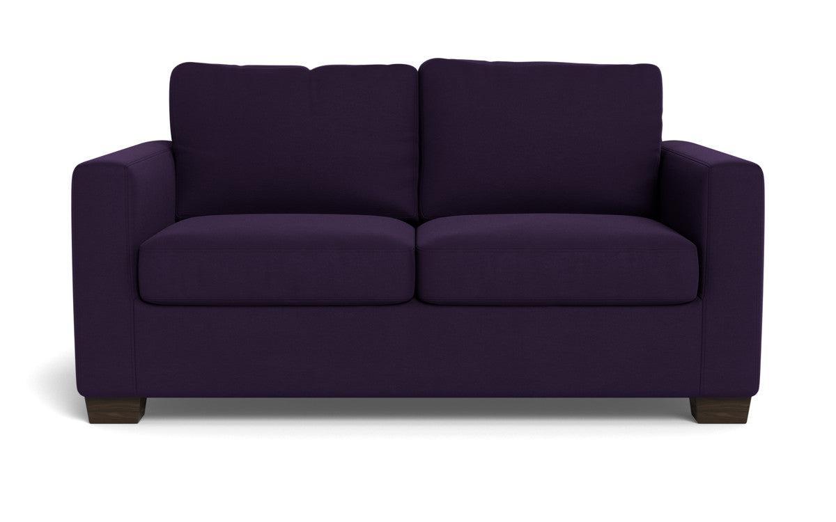 Track 62 Loveseat - Modern 2-Seater Sofa for Small Spaces, Comfortable Fabric Couch with Sturdy Wooden Legs - Perfect for Apartments, Living Rooms and Cozy Home Decor